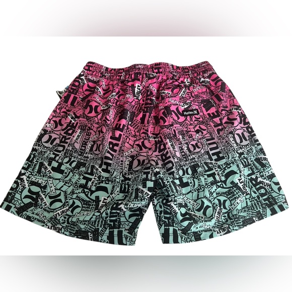 NWT Hurley Men’s Cannonball 17” Outseam Volley Shorts in Multi Ombré in size S - Picture 3 of 5